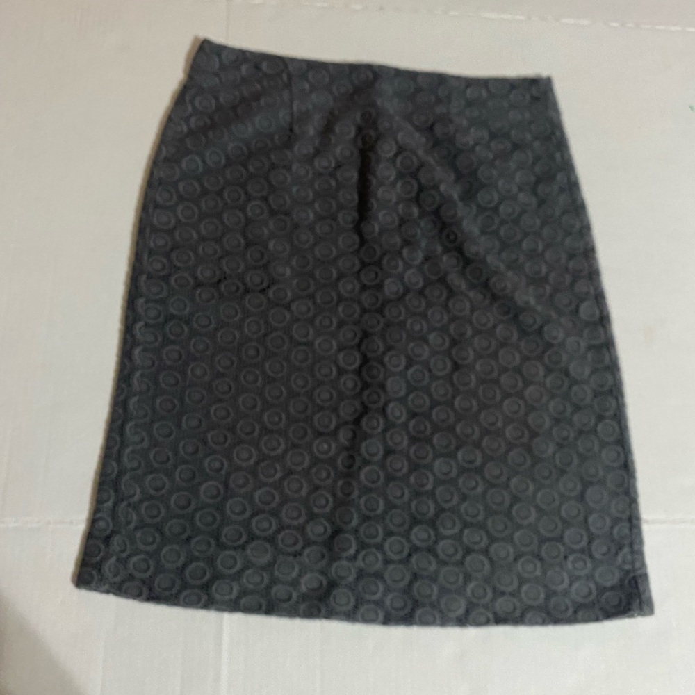 Garnet Hill Gray Pencil Skirt Knee-Length Work